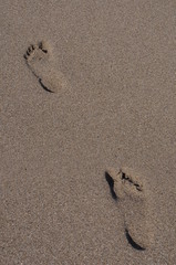 Footprints in sand