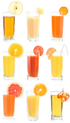 Set of juices