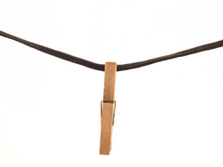 Clothespin and rope