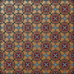 floral background, red-blue