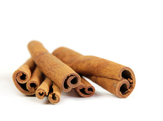 Cinnamon isolated on white background
