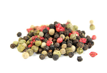 Colored pepper background