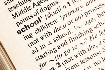 Fototapeta premium school definition