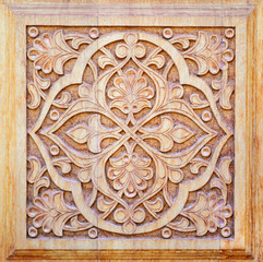 Traditional ornament on wood products