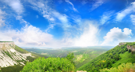 view from the mountains