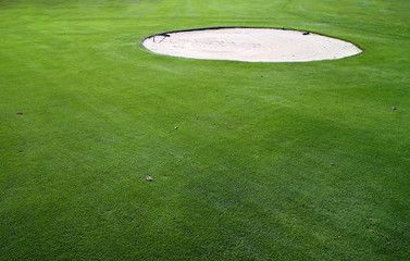 Bunker Sand Hindernis Golf Golfplatz