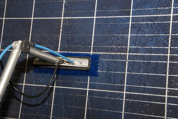 Reinigung von Solarmodul