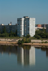 Fototapeta premium poor house near river