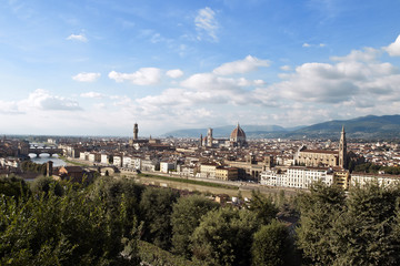 panorama de la ciudad de florencia en italia