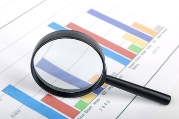 Magnifier with graph