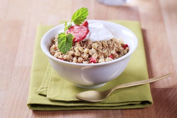 Bowl of breakfast cereal