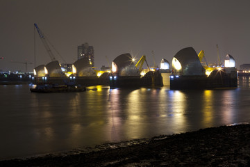 Thames Barrier at Night
