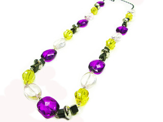 pink purple colored beads