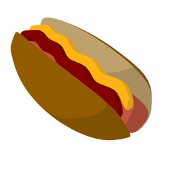 Hot Dog Illustration