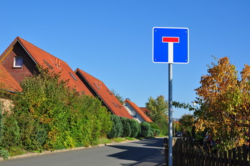 Verkehrsschild Sackgasse