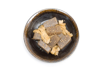 こんにゃくとあぶらげの煮物