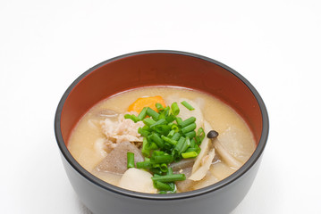 豚汁・中丼どんぶり盛り