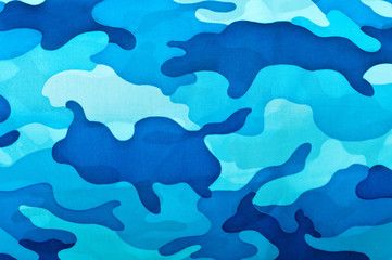 Blue camouflage pattern