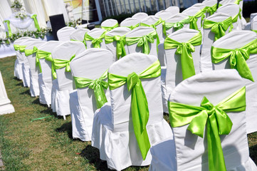 Chairs at Outdoor Wedding