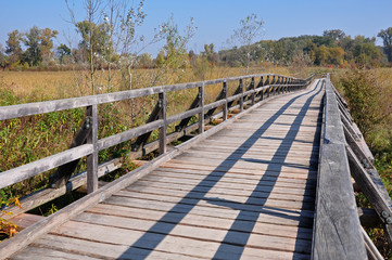 Fototapeta na wymiar drewniany most