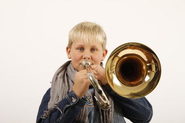 Mein Sohn spielt Posaune