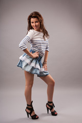 Attractive girl, studio shot