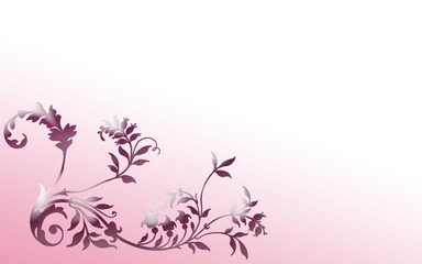 Fototapeta na wymiar Floral pink
