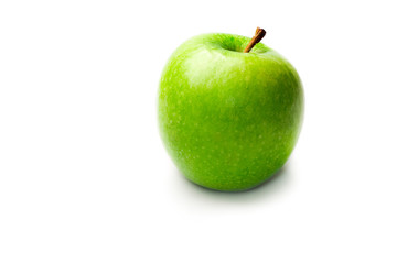 Green apple isolated on white