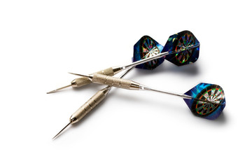 Darts arrows isolated on white background