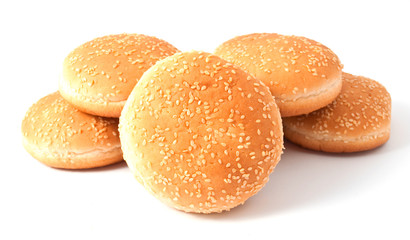 buns for hamburger, cheeseburger