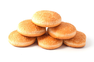 buns for hamburger, cheeseburger