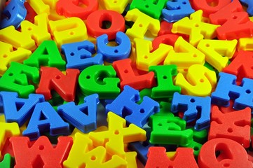 Fototapeta premium English Colorful Alphabet