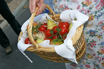 panier de fruits et légumes