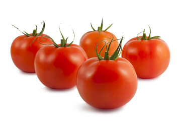 Five tomatoes