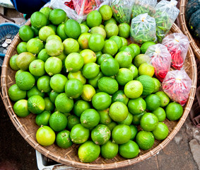 The Green lime with red chili