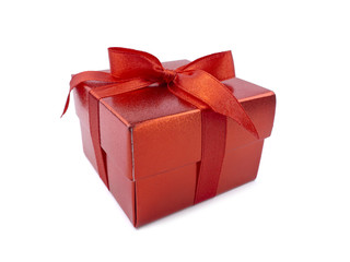 Red Gift Box on white background