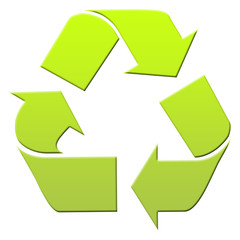 Green recyling symbol