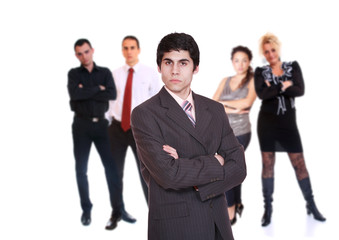 Business team isolated