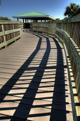 Obraz premium Boardwalk Shadows
