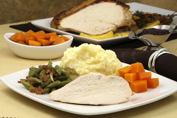 delisious thanksgiving turkey breast diner