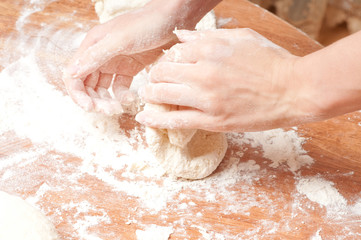 Freshly prepared bread dough