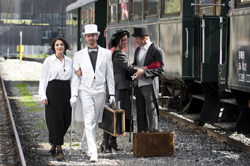 Bahnhofsszene Nostalgie