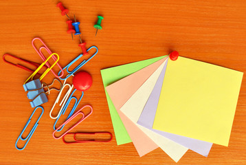 colored office accessories