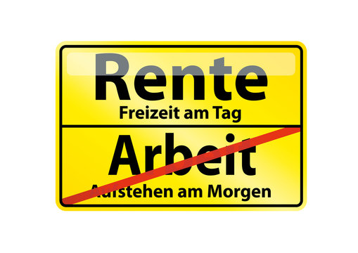 Schild Rente
