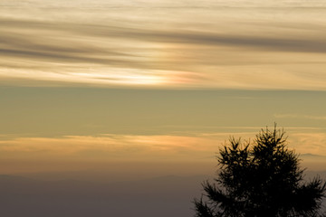Fototapeta na wymiar Zachód słońca w Alpach