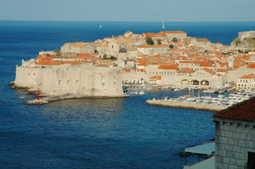 Dubrovnik, the old city on the Adriatic Sea coast