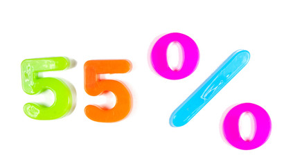 55% written in fridge magnets