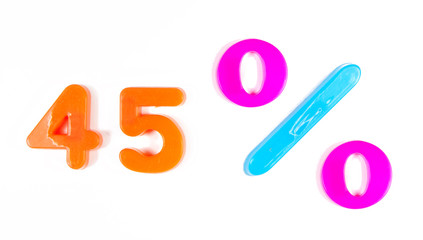 45% written in fridge magnets