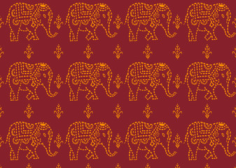 pattern indian elephant