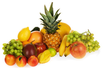 Naklejka na ściany i meble Assortment of fresh fruits